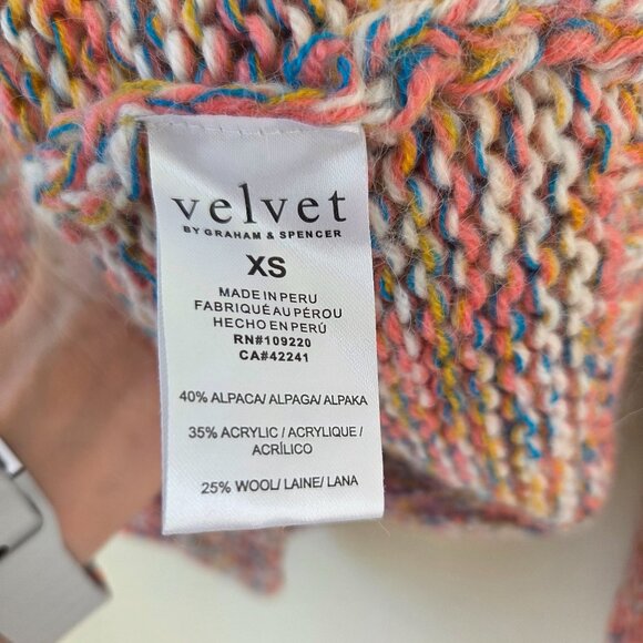 Velvet by Graham & Spencer Trix Alpaca & Wool-Blend Sweater XS - Picture 6 of 6